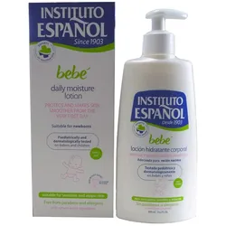 Instituto Español Baby Moisturizing Body Lotion Newborn Sensitive Skin Without Allergens 300ml