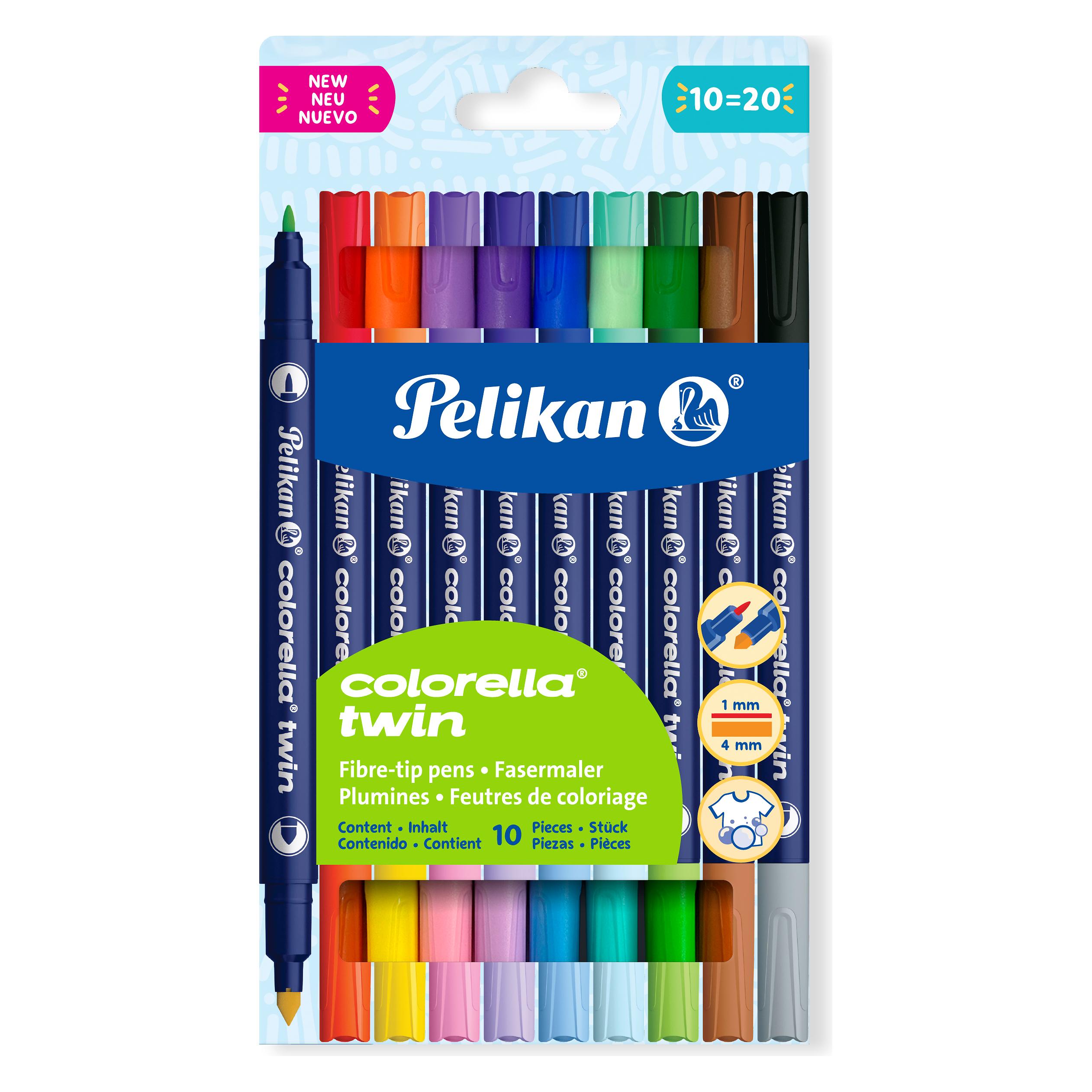 Pelikan 10 Feutres de Coloriage Bicolores Colorella Twin (10x) (400207804)