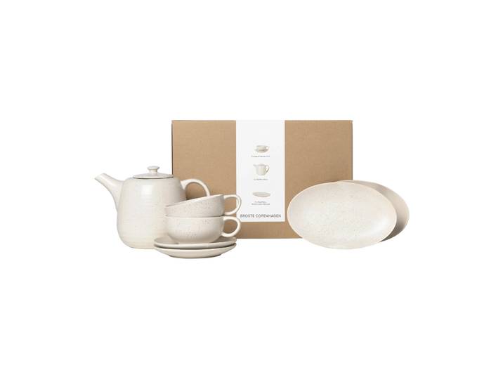 Broste Copenhagen Nordic Vanille Teeservice für Zwei 5 Teile