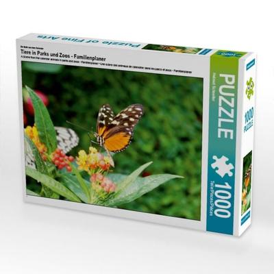 CALVENDO Puzzle Ein Motiv aus dem Kalender Tiere in Parks und Zoos - Familienplaner | 1000 Teile Lege-Größe 64x48cm Foto-Puzzle für glückliche Stunden