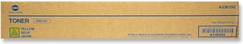 Konica Minolta A33K252 (TN-512Y) - Jaune - Toner Jaune