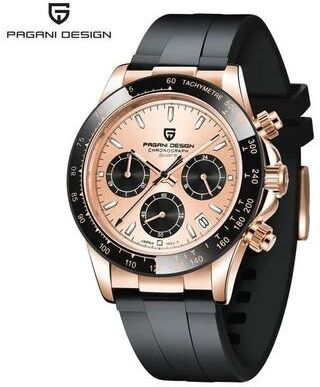 Uplifted Finds Pagani Design 40mm Quartz Watch Stainless Steel Sapphire full Gold
