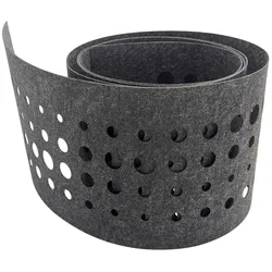 zaun|zu® Sichtschutzstreifen Design Vlies Dekor Pulse Einzelstreifen Anthrazitgrau 2,55m