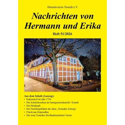 Nachrichten von Hermann und Erika Heft 51/2026, Taschenbuch von Heimatverein Tostedt e. V.., PD-Verlag GmbH & Co. KG, 978-3-86707-867-2