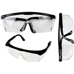 Verstellbare Schulterschutzbrille Schwarz