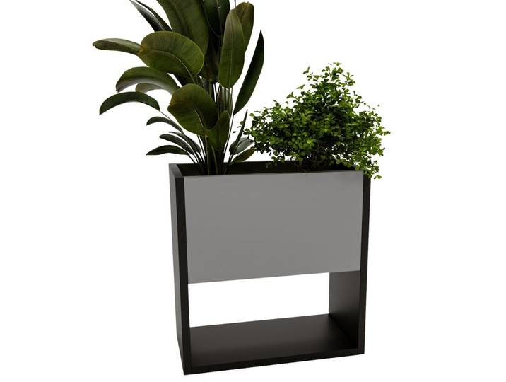 BLUMENKASTEN Dunkelgrau