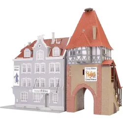 Kibri H0 Ki Hotel Ritter mit Stadttor - Sonder