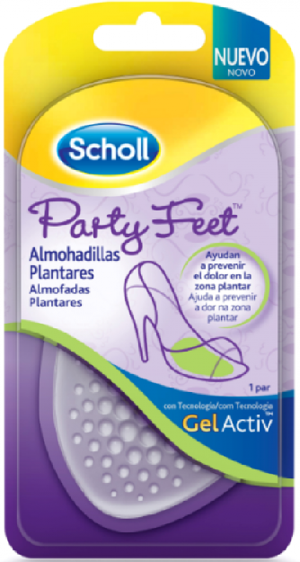 Scholl Party Feet c/ Gelactiv Almofada Plantar 2 unidades
