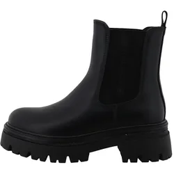Tom Tailor Glitzer-Stiefeletten - Damen - Gr. 41 - schwarz