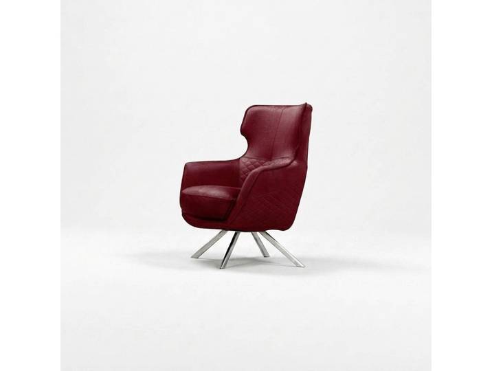 JVmoebel Sessel Eleganter grauer Clubsessel aus Stoff und Metall für modernes Wohnen (1-St., Sessel), Made in Europa