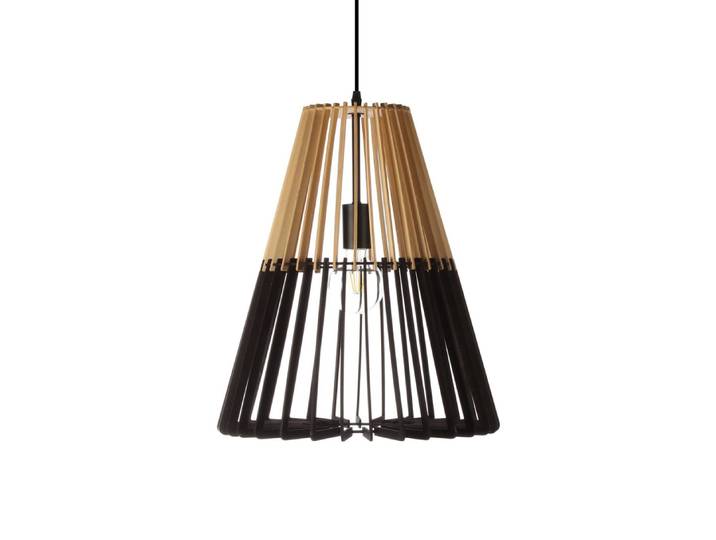 Suspension en bois / liège noir, d.40 cm