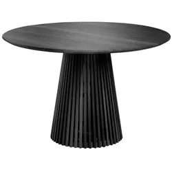 Kave Home Esstisch Irune Ø 120 cm Holz Schwarz