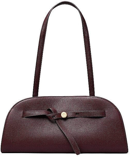 TORY BURCH Ledertasche - Baguette ROMY  dunkelrot EG