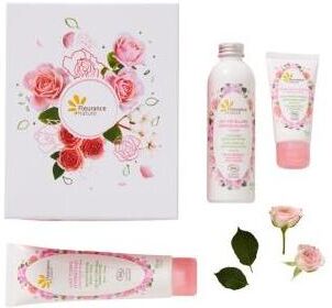 Fleurance Nature Cofre Rosa Leche Corp+Agua Micelar+Crema Hidratan
