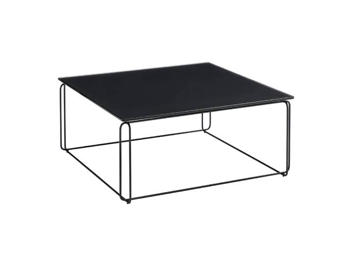 Klubtisch Freistil 182, Freistil, tiefschwarz, Glas