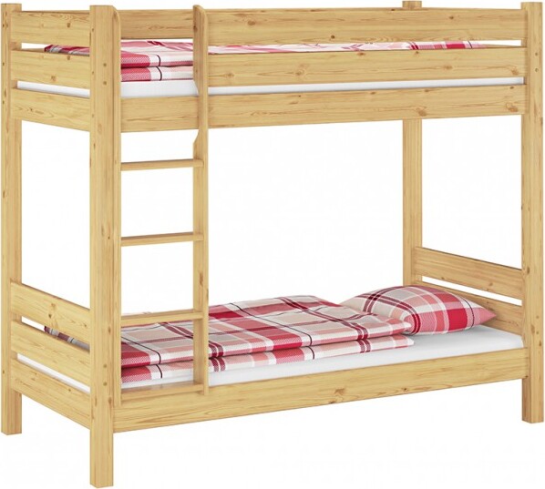 Etagenbett extra robust 90x200 Nische 100 Stockbett Zubehör wählbar Kiefer massiv V-60.16-09Rollrost inkl.