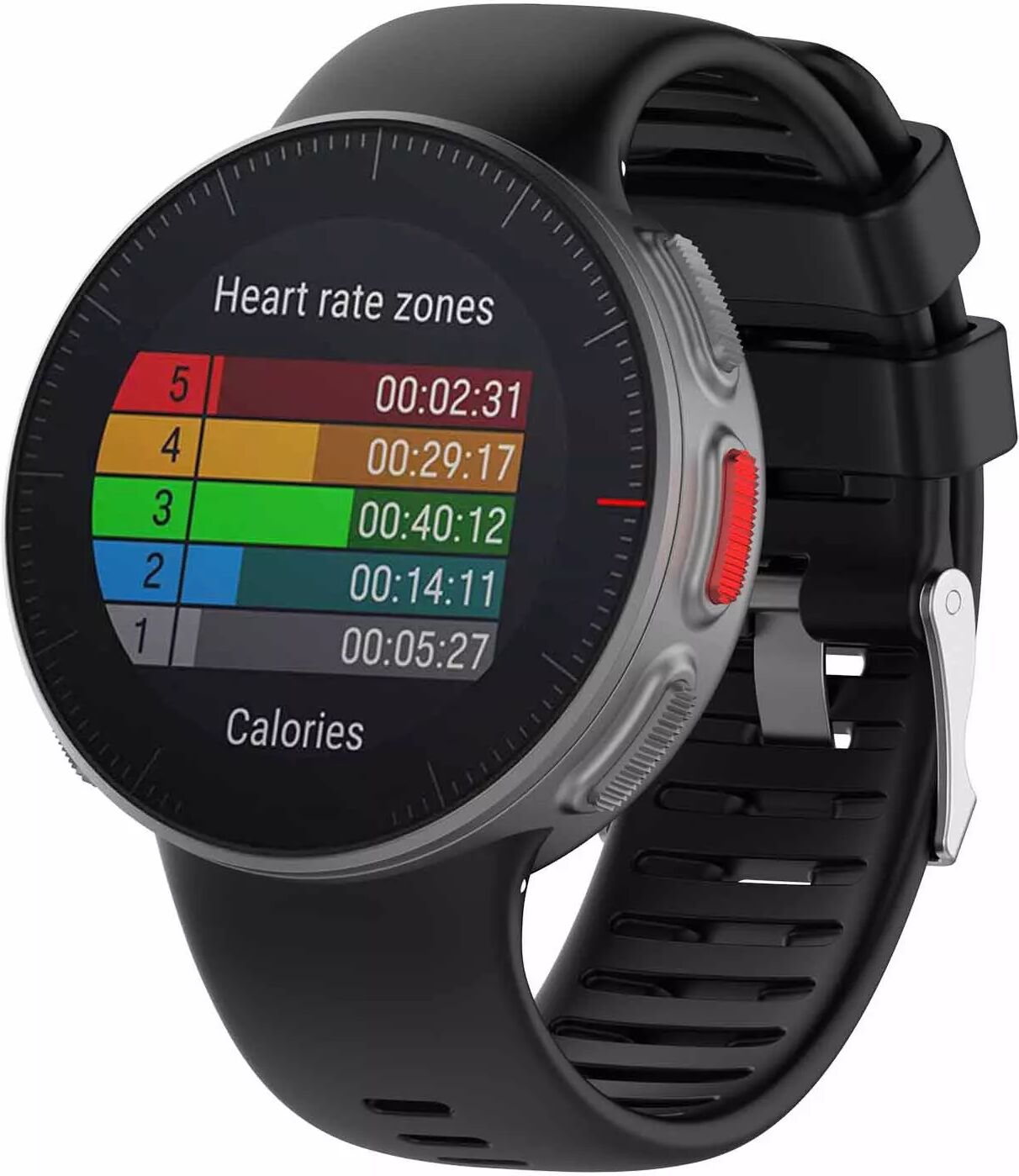 INF Polar Vantage V Uhrarmband Silikon Schwarz
