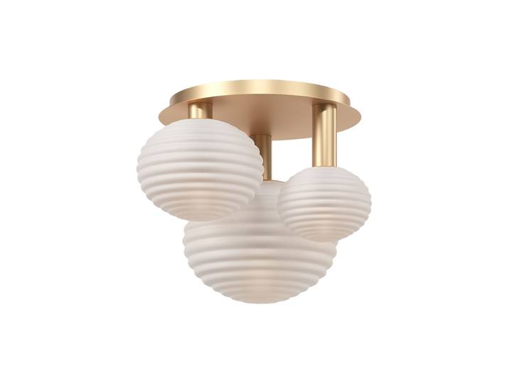 Design Deckenlampe „Reels“ 3-Flammig Weiss,Gold Maytoni