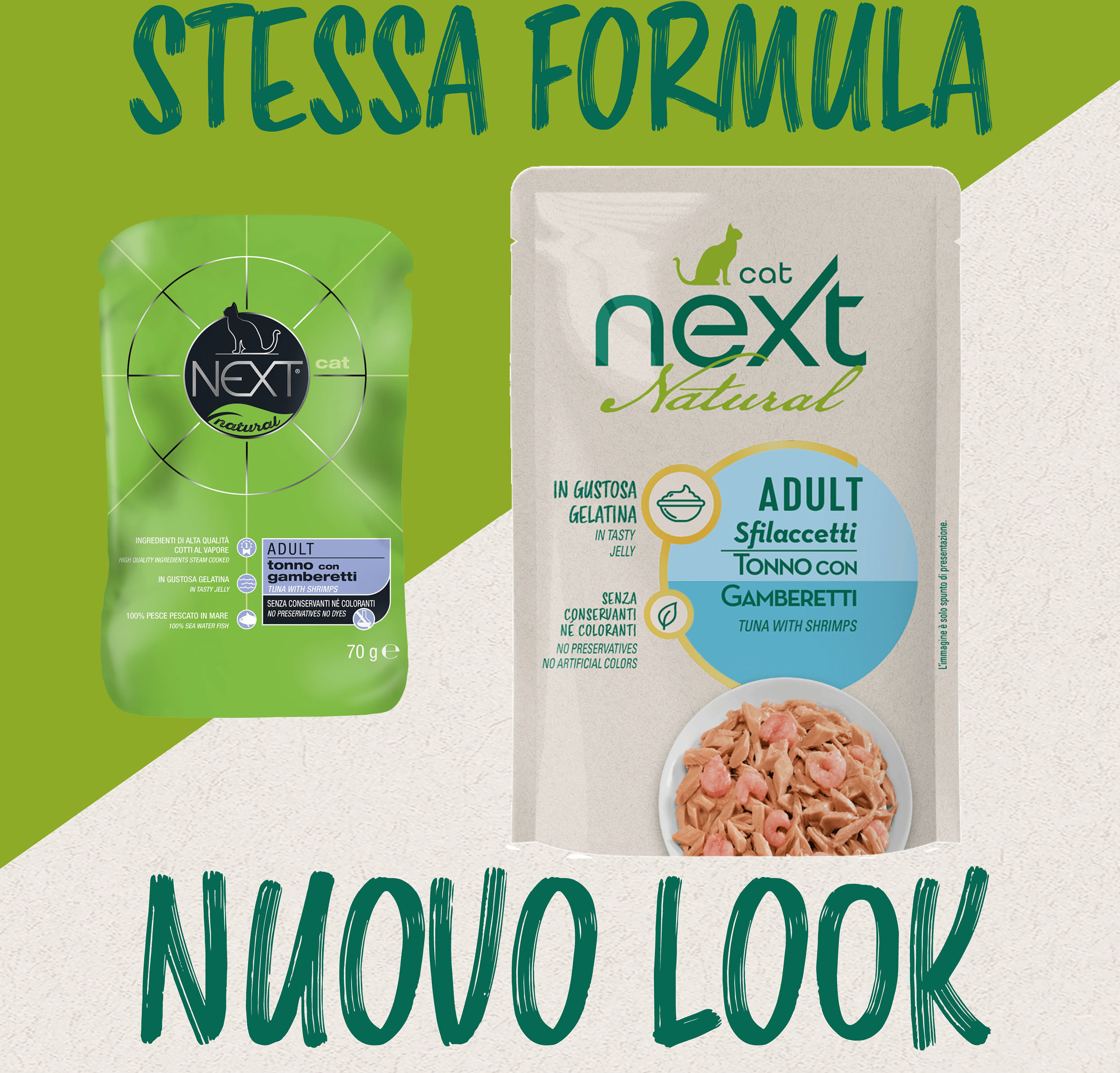 Next Natural Cat Busta Multipack 30x70G TONNO CON GAMBERETTI