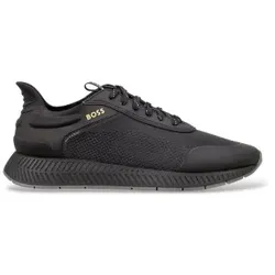 BOSS für Herren. 50573556 Titanium Run Sneaker Schwarz (43), Schnürsenkel, Lässig