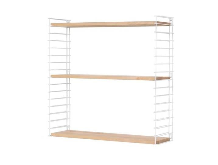 Metaltex Étagère murale réglable Libro 12x21x68 cm bois blanc (Wood-White)