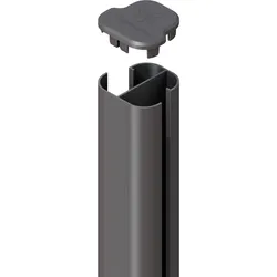 TraumGarten System Eck-Steckpfosten Basic (75-180°)-Einb-2400-anthrazit