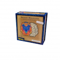 Philos Artefakt Holzpuzzle 2 in 1 Löwe - 177 Teile - in magnetischer Klappschachtel 290912