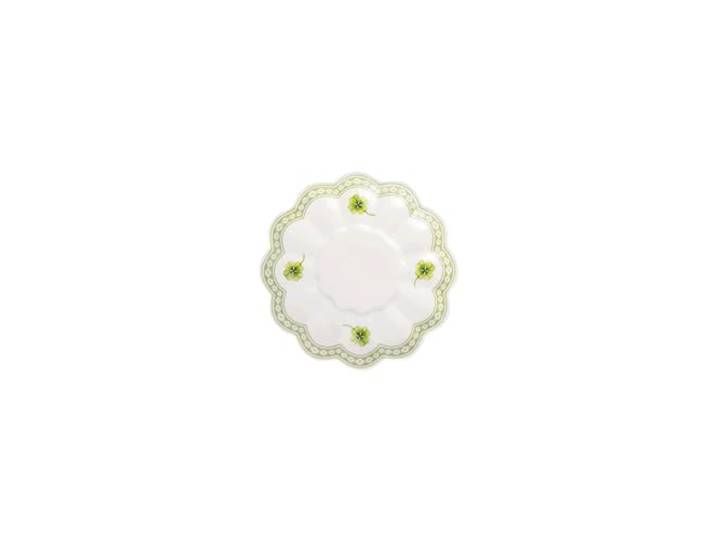 Villeroy & Boch - Easter Delight Eierbecher-Unterteller Grün, Untertasse passend zum Eierbecher für Ostern, Keramik, Osterdeko Frühstück, Premium Porzellan