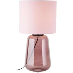 Brilliant, Tischlampe, Hydra Tischleuchte 56cm mauve/violett Glas/Textil Schnurzwischenschalt (E27)