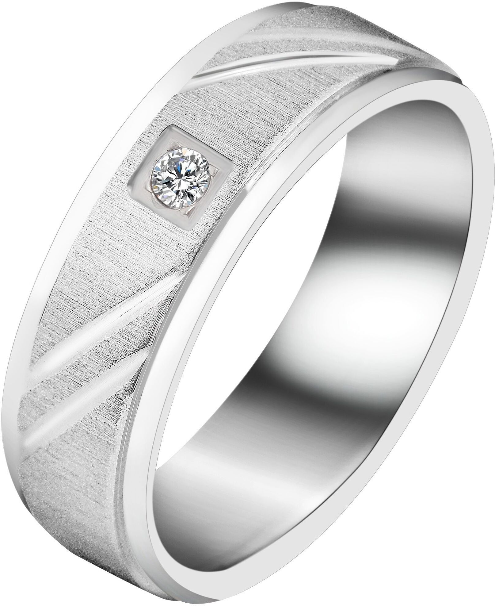 Fingerring AKZENT "Sincere Devotion, langlebig" Gr. 60, silber (silberfarbig), Fingerringe, Damen, 60, Edelstahl, Fingerring