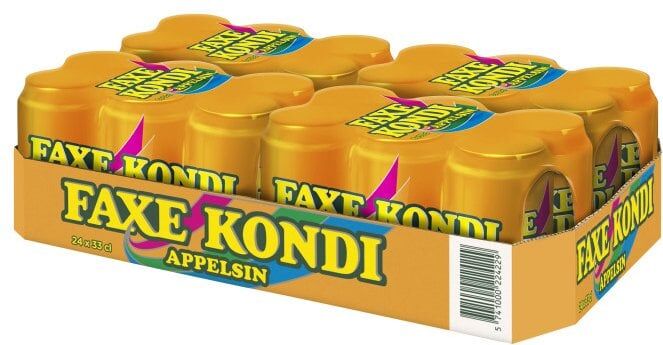 Faxe Kondi Orange 24 x 330 ml pfandfrei - 24 x 0,33 L