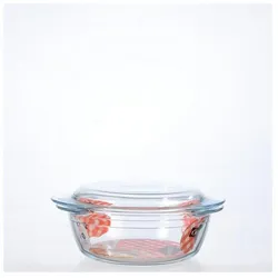 Pyrex Cocotte, Auflaufform, Transparent