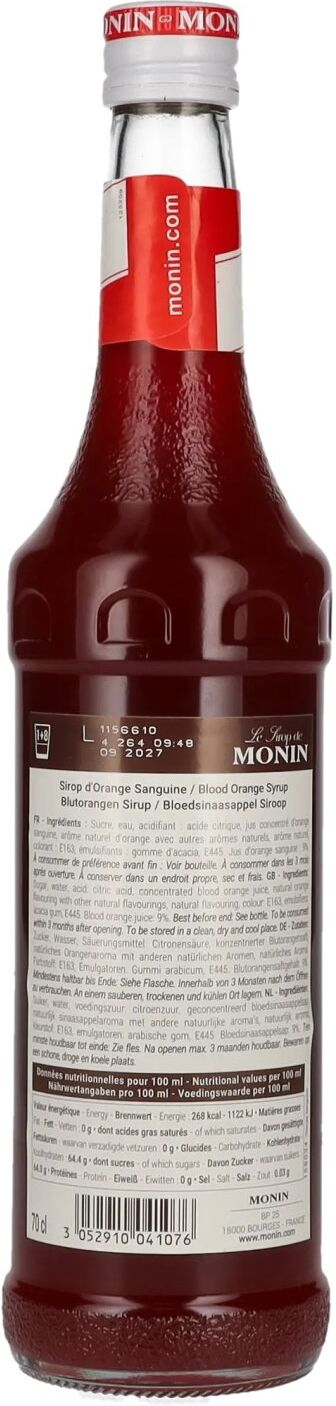 Le Sirop de Monin BLUTORANGE 0,7l