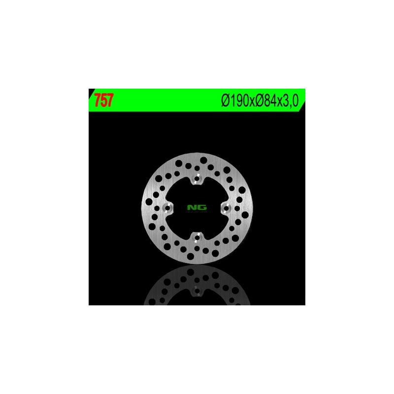 NG Brake Disc Disque de Frein Arrière Fixe NG BRAKES Rond Ø 190mm Yamaha 85 YZ 02-