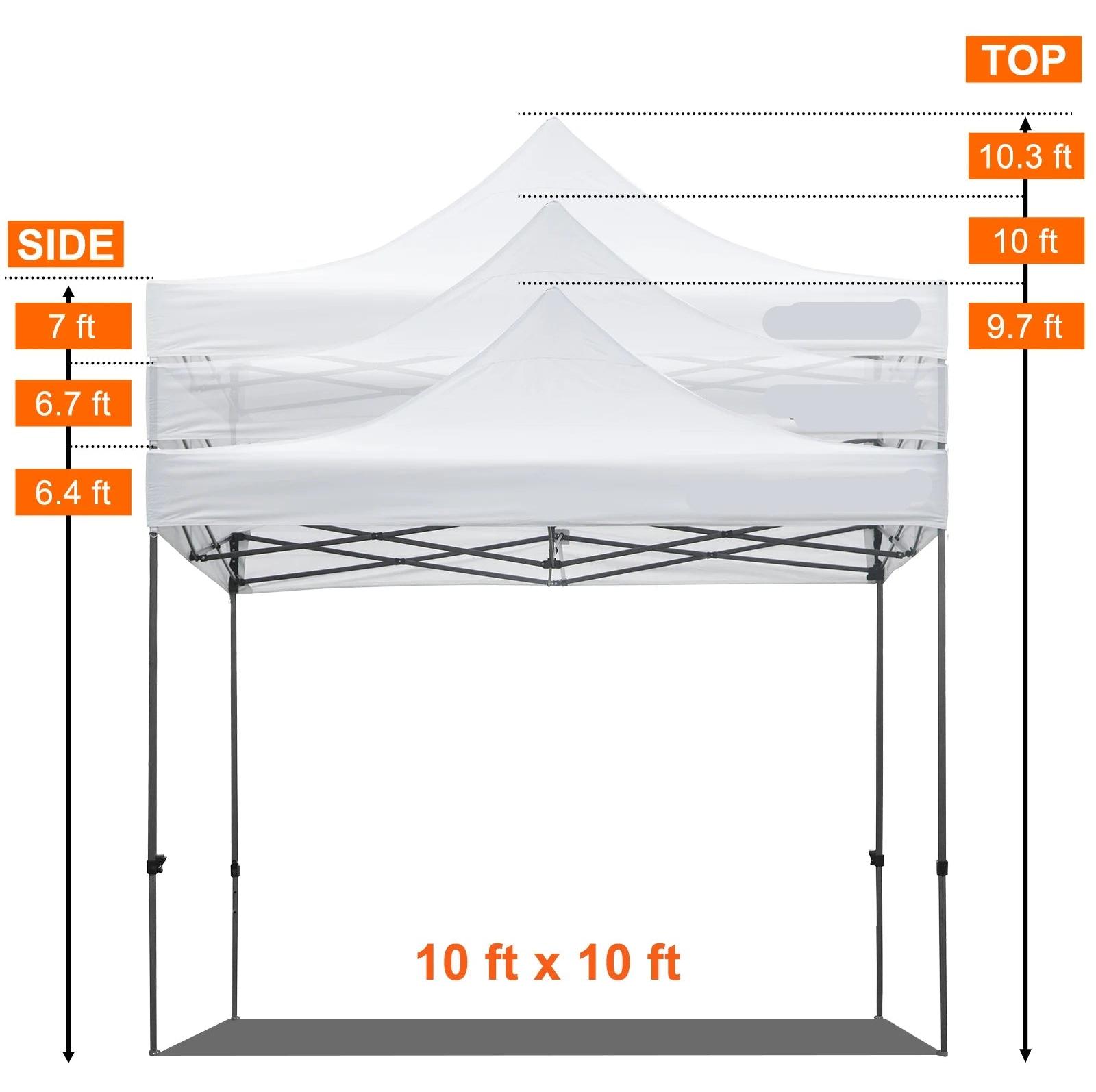 Markisenzeltdach - Zelt - Pop-up-Zelt - Partyzelt - Pavillon - 3x3 Meter - Partyzelte - Wasserdicht & UV-Schutz