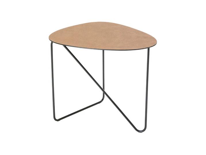 LIND DNA Curve Couchtisch Leder nature, hippo, l
