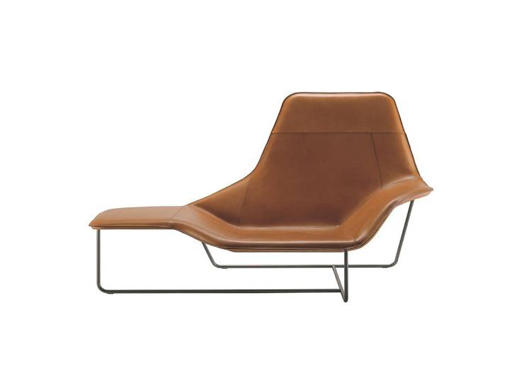 ZANOTTA chaise longue LAMA (Cat. 99 - cuir)
