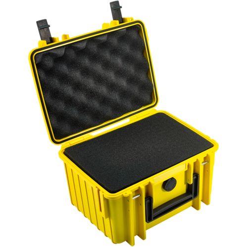 B&W Outdoor Case Type 2000 gelb mit Schaumstoff Inlay