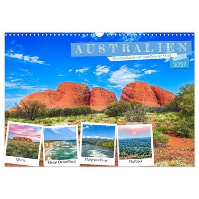 Australien - Grandiose Landschaften am Ende der Welt (Wandkalender 2027 DIN A3 quer), CALVENDO Monatskalender