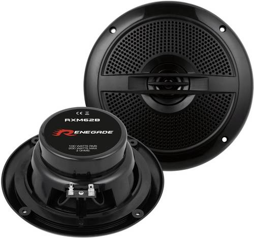 Renegade RXM62B Marine-Lautsprecher 200W Inhalt: 1 Paar