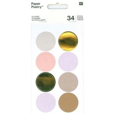 Sticker, Punkte, Mauve Mix
