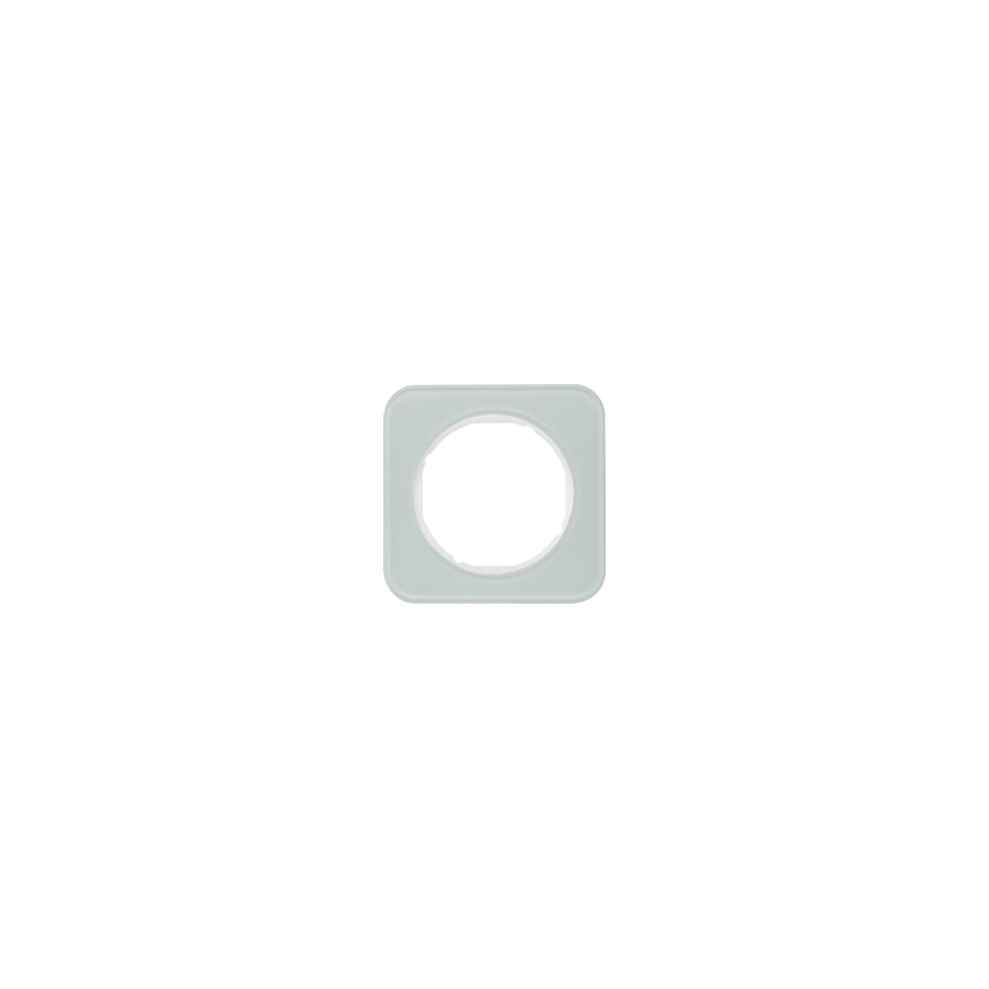 Berker Rahmen Glas/pows 1fach, rund 10112109)