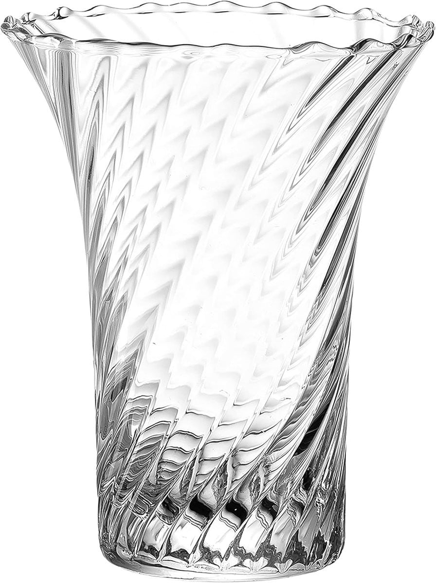 Elegante Glazen Vaas Hoogte: 14,5 cm