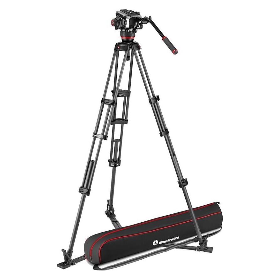 Manfrotto 504X Videostativ mit Fluidneiger (Metall) (MVK504XTWINGC)