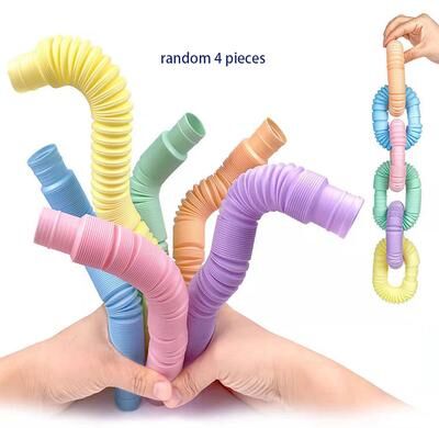 Discount Dollar Deals Mini Pop Tube Sensory Fidget Toy Heavy Duty Educational Toy For Stress Relief And Building Fun b