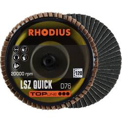Rhodius 303937 LSZ QUICK Fächerschleifscheibe Körnung (num) 120 Edelstahl, Stahl, NE-Metalle 10 St.