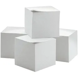 OTTO Office Notizzettel 9 x 9 cm 4 Stück weiß, 9x9 cm