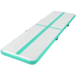 GYMNASTIKMATTE aufblasbar Airtrack 400x100x10 cm Mint-Grün
