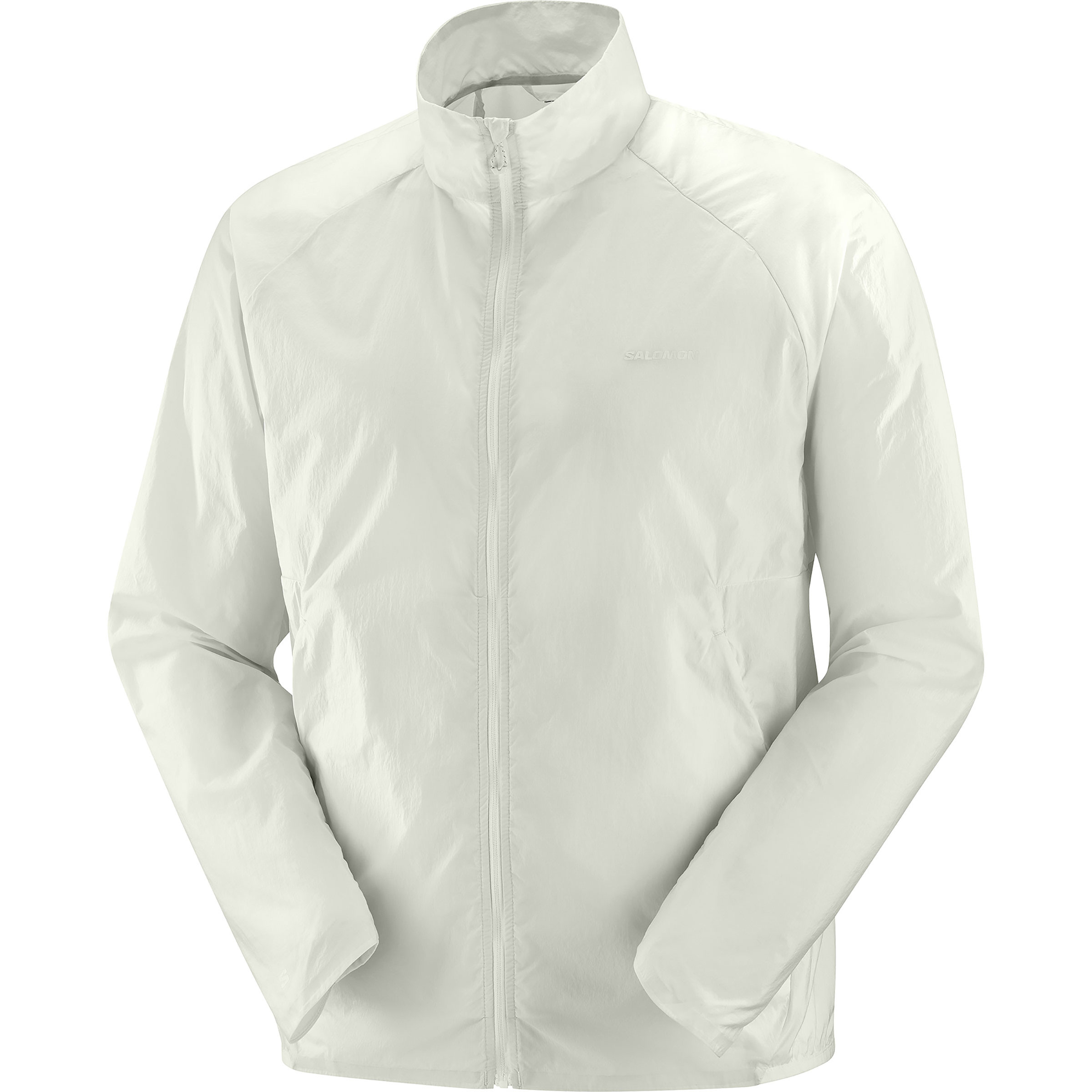 Salomon SHKout Fly Herren Laufjacke weiss Größe S Laufen | Lifestyle Wasserabweisend