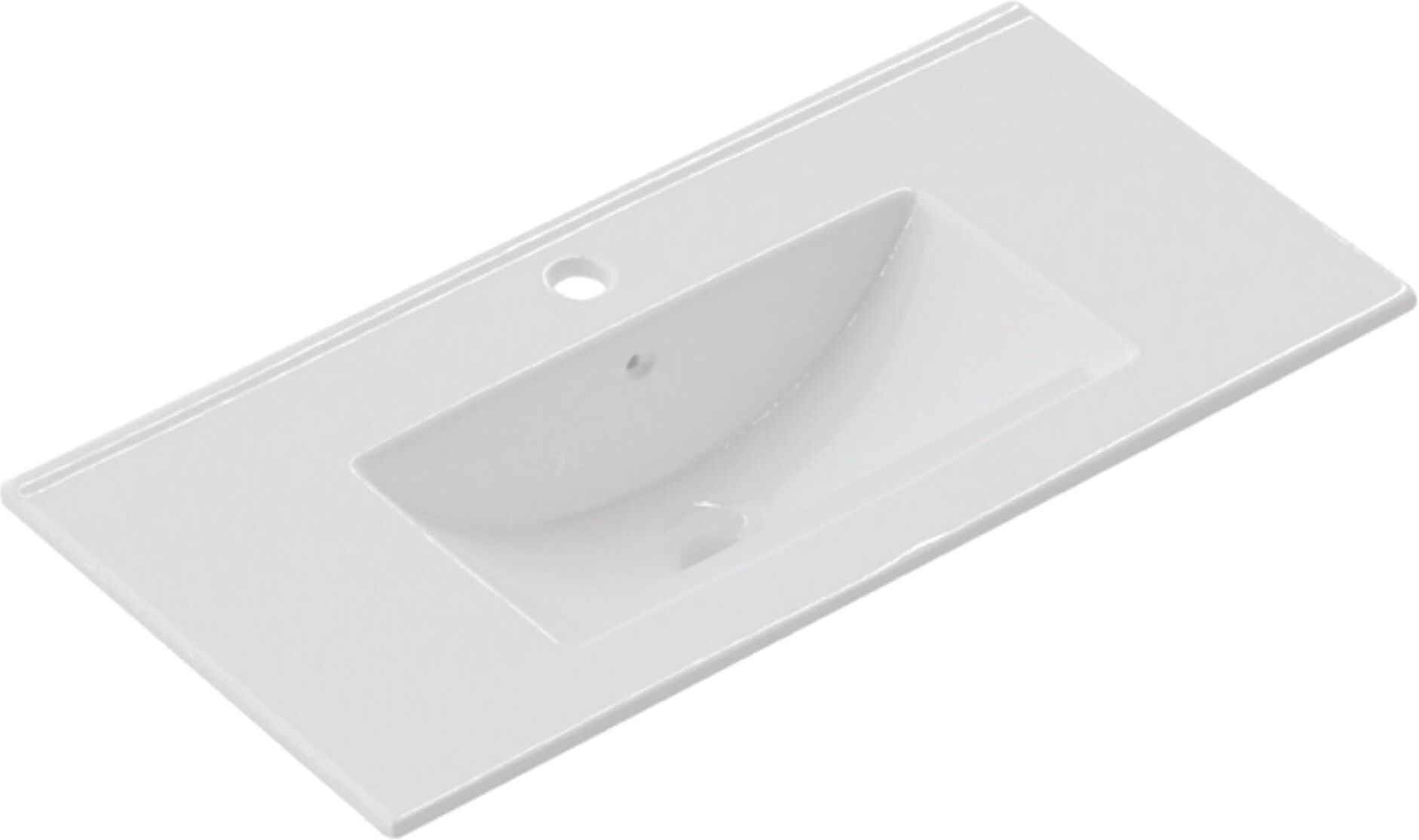 Tecnomat LAVABO DA INCASSO EKI IN CERAMICA BIANCA 81x46 cm